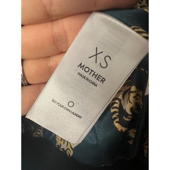 Mother Baseball Faux Fur Snap Jacket Tiger Print Varsity Faux Leather Size XS - Picture 7 of 11